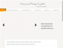 Tablet Screenshot of diamondpartyconfetti.com